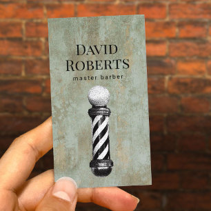 Barber Shop Barber Pole Barbershop Hair Visitekaartje