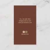 Barber Shop Barber Pole Barbershop Red Brick Hair Visitekaartje (Achterkant)