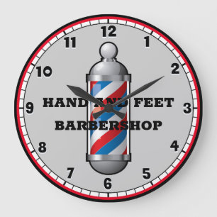 Barber Shop Barber Pole Custom  Grote Klok