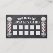 Barber Shop Barbershop Chalkboard Loyalty (Voorkant)