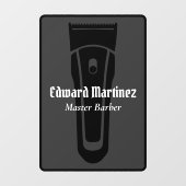 Barber Shop Barbershop Elektrisch Haar Clipper Raamsticker (Vel)