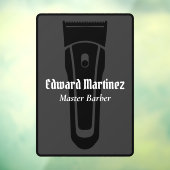 Barber Shop Barbershop Elektrisch Haar Clipper Raamsticker (Vel 3)
