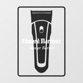 Barber Shop Barbershop Elektrisch Haar Clipper Raamsticker (Vel)