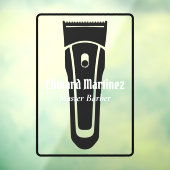 Barber Shop Barbershop Elektrisch Haar Clipper Raamsticker (Vel 3)
