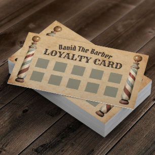 Barber Shop Barbershop  Loyalty Punch