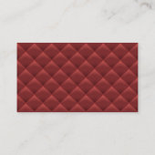Barber Shop Barbershop Luxury Red Quilted Loyalty (Achterkant)
