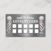 Barber Shop Barbershop Metallic Silver Loyalty (Voorkant)