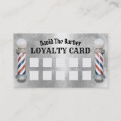Barber Shop Barbershop Modern Silver Loyalty (Voorkant)