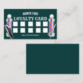 Barber Shop Barbershop Mooie Loyaliteit Klantenkaartje (Voorkant / Achterkant)