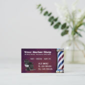 Barber Shop BC Afsprakenkaartje (Staand voorkant)