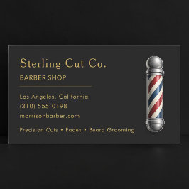 Barber Shop Black Gold Professioneel Visitekaartje