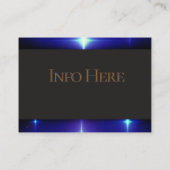 Barber Shop  Black, White, Checkers Visitekaartje (Achterkant)