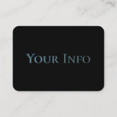 Barber Shop Blue Abstract Visitekaartje (Achterkant)