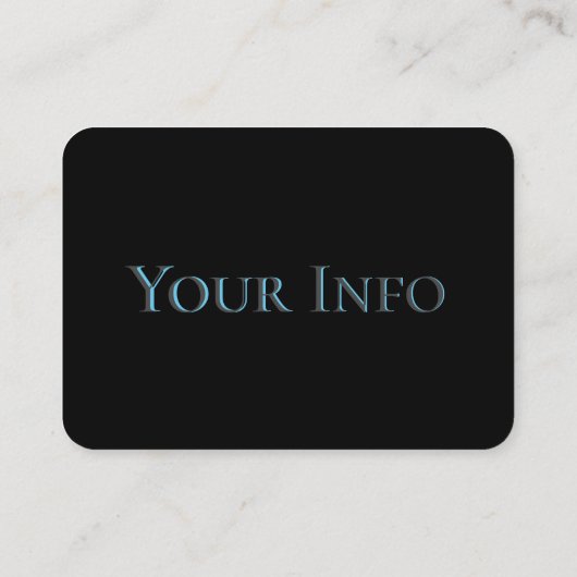 Barber Shop Blue Abstract Visitekaartje (Achterkant)