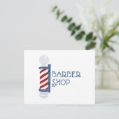 Barber Shop Briefkaart (Staand voorkant)