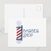 Barber Shop Briefkaart (Voorkant / Achterkant)