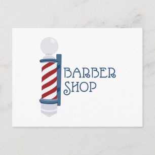 Barber Shop Briefkaart