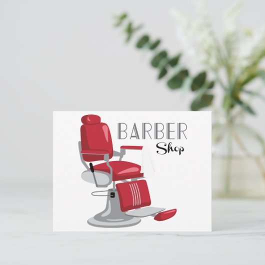 Barber Shop Briefkaart (Staand voorkant)
