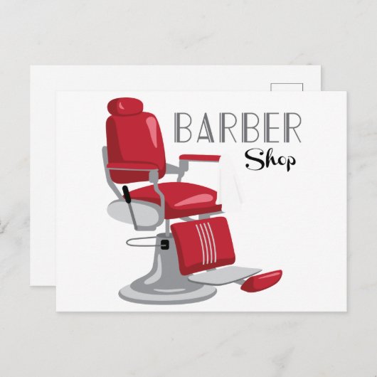 Barber Shop Briefkaart (Voorkant / Achterkant)