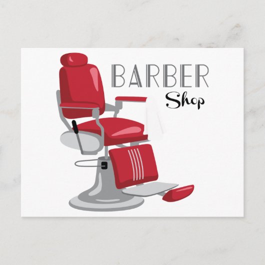 Barber Shop Briefkaart (Voorkant)