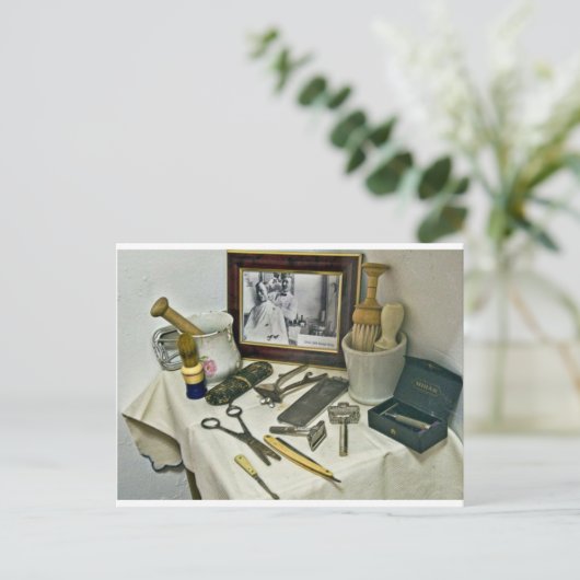 Barber Shop Briefkaart (Staand voorkant)