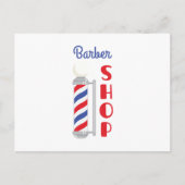 Barber Shop Briefkaart (Voorkant)