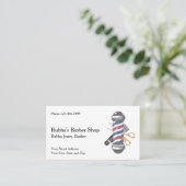 Barber Shop Business Card Visitekaartje (Staand voorkant)