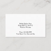 Barber Shop Business Card Visitekaartje (Achterkant)