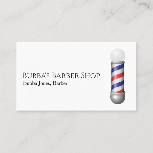 Barber Shop Business Card Visitekaartje (Voorkant)