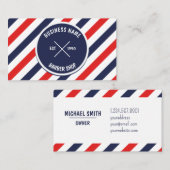 Barber Shop Business Card Visitekaartje (Voorkant / Achterkant)