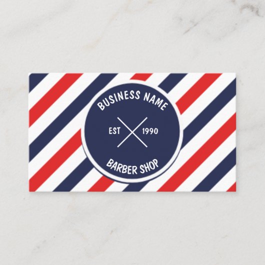 Barber Shop Business Card Visitekaartje (Voorkant)