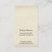 Barber Shop Business Card Visitekaartje (Achterkant)