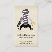 Barber Shop Business Card Visitekaartje (Voorkant)