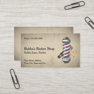 Barber Shop Business Card Visitekaartje