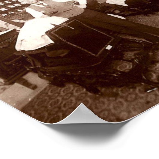 Barber Shop ca. 1910 Poster (Hoek)