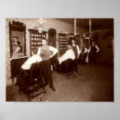 Barber Shop ca. 1910 Poster (Voorkant)
