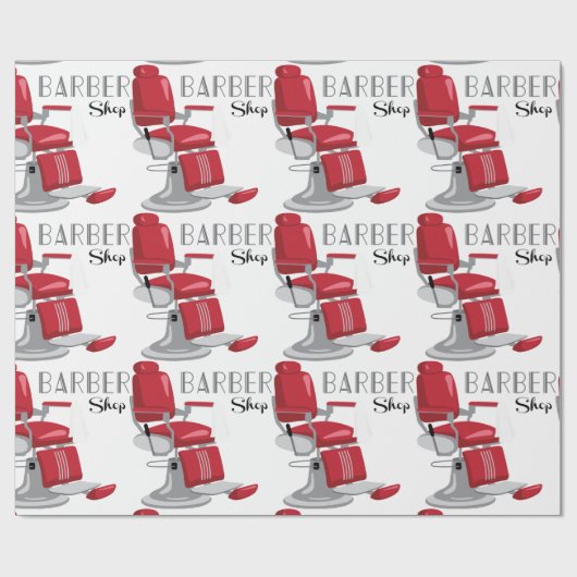 Barber Shop Cadeaupapier (Vlak)