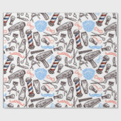 Barber Shop Cadeaupapier (Vlak)