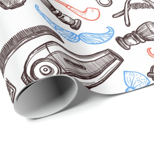 Barber Shop Cadeaupapier (Rol Hoek)