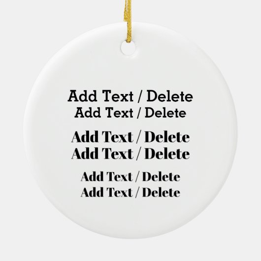 Barber Shop Ceramic Ornament (Achterkant)