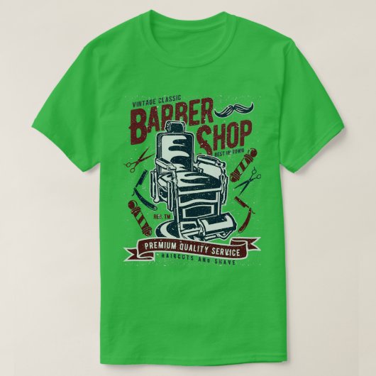  Barber Shop Classic TShirt (Design voorkant)