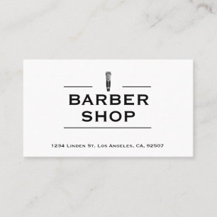 Barber Shop Clipper Logo Visitekaartje