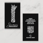 Barber Shop Crown Logo Professional Visitekaartje (Voorkant / Achterkant)
