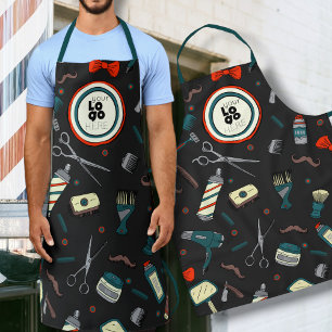 Barber Shop Custom Logo Sjabloon Fun Retro Black Schort