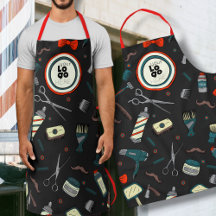 Barber Shop Custom Logo Sjabloon Fun Retro Zwart