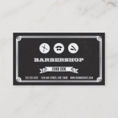 Barber Shop Customer loyalty visitekaartje (Voorkant)