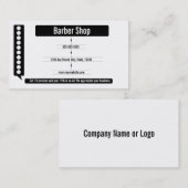 Barber Shop Customer loyalty visitekaartje (Voorkant / Achterkant)