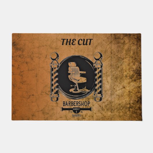 Barber Shop Deurmat (Voorkant)