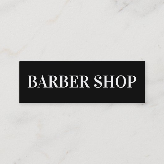 Barber Shop Eenvoudige Barber Light Visitekaartjes (Voorkant)
