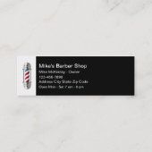 Barber Shop Eenvoudige Barber Light Visitekaartjes (Achterkant)